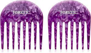 2 Pcs Handmade Bright Violet Wide Tooth Comb - Small, Professional Hair Detangling Comb for Wet and Dry Hair, Suitable for Long and Short Curls - 3.14 Inches 2 Pcs Handmade Bright Violet Wide Tooth Comb - Small, Professional Hair Detangling Comb for Wet and Dry Hair, Suitable for Long and Short Curls - 3.14 Inches