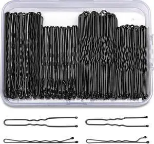 200 Pcs Bobby Pins U Shaped Hair Pins Kit for Women, Black | Versatile Size, Bulk Quantity, All You Need in One Set 200 Pcs Bobby Pins U Shaped Hair Pins Kit for Women, Black | Versatile Size, Bulk Quantity, All You Need in One Set