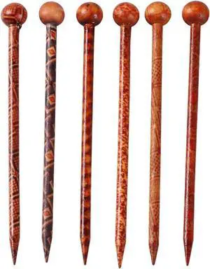6 Pieces Wood Hair Sticks Japanese Hair Chopsticks for Hair Pins for Women Long Handmade Craft 13cm 6 Pieces Wood Hair Sticks Japanese Hair Chopsticks for Hair Pins for Women Long Handmade Craft 13cm