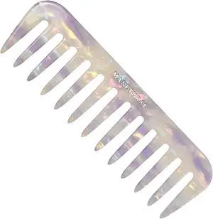 S1 Elegant Wide-Tooth Comb Lightweight, Travel-Friendly, and Stylish Design for Tangle-Free Hair (White Purple) S1 Elegant Wide-Tooth Comb Lightweight, Travel-Friendly, and Stylish Design for Tangle-Free Hair (White Purple)