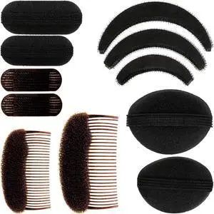 Willbond 11 Pcs Hair Bump It up Volume Hair Base Set | Includes Combs Clips for Styling, Multiple Bump Shapes for Updos, Sponge Bases Add Volume, For Women DIY Hairstyles Bun Willbond 11 Pcs Hair Bump It up Volume Hair Base Set | Includes Combs Clips for Styling, Multiple Bump Shapes for Updos, Sponge Bases Add Volume, For Women DIY Hairstyles Bun