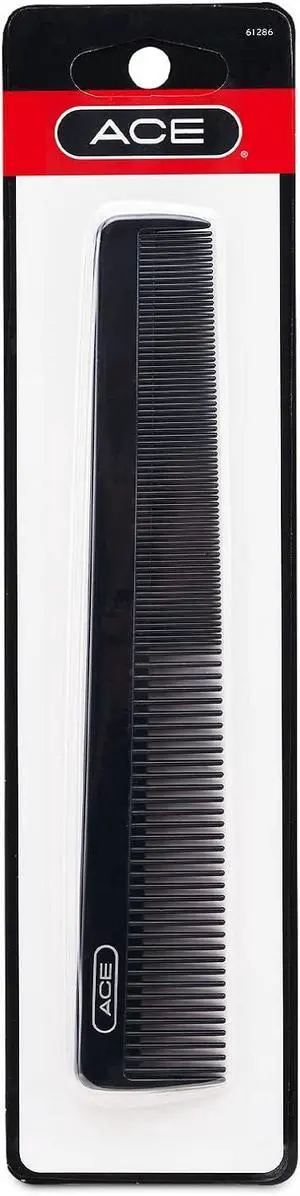 GOODY ACE ACE All Purpose Hair Comb - 7 Inch, Black - Great for All Hair Types - Fine Comb Teeth for Thin to Medium Hair,61286, 1 Count (Pack of 1) GOODY ACE ACE All Purpose Hair Comb - 7 Inch, Black - Great for All Hair Types - Fine Comb Teeth for Thin to Medium Hair,61286, 1 Count (Pack of 1)
