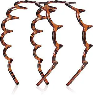 Hair Comb Headband with Teeth, High Cranium Zig Zag Headbands for Women Men Non-slip Plastic U Shape Fashion Hairbands Classic 90s Hair Accessories 2pcs (Glossy Amber) Hair Comb Headband with Teeth, High Cranium Zig Zag Headbands for Women Men Non-slip Plastic U Shape Fashion Hairbands Classic 90s Hair Accessories 2pcs (Glossy Amber)