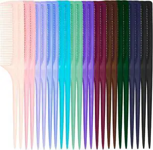 24 Pcs Rat Tail Comb Set for Women -Fine Tooth Styling comb with Pick, Anti-Static Heat Resistant Teasing Comb,Professional Hair Parting Tools for Smooth Detangling, Updos & Salon-Perfect Hairstyles. 24 Pcs Rat Tail Comb Set for Women -Fine Tooth Styling comb with Pick, Anti-Static Heat Resistant Teasing Comb,Professional Hair Parting Tools for Smooth Detangling, Updos & Salon-Perfect Hairstyles.