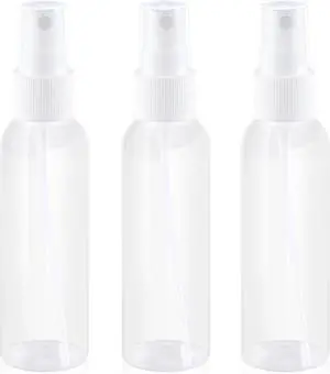 2OZ 3 Pack Small Spray Bottle 60ml, Clear Plastic Travel Spray Bottle, Empty Mini Sprayer Bottles for Face, Toner, Liquids, Essential Oils with Labels 2OZ 3 Pack Small Spray Bottle 60ml, Clear Plastic Travel Spray Bottle, Empty Mini Sprayer Bottles for Face, Toner, Liquids, Essential Oils with Labels