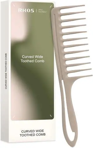 Large Wide Tooth Comb for Curls, Detangling Comb for Wet Curly Hair (Grey) | Wet and Dry Hair, Wavy Teeth, Tea-based Material, for Hair Mask Distribution, Works Well on Thick Hair and Curly Hair Large Wide Tooth Comb for Curls, Detangling Comb for Wet Curly Hair (Grey) | Wet and Dry Hair, Wavy Teeth, Tea-based Material, for Hair Mask Distribution, Works Well on Thick Hair and Curly Hair