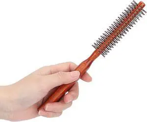Round Hair Brushes Small Rounded Hair Brush, Skinny Thin Round Brush Small, Wooden Circle Thin Circular Hair Brush, Unisex for Short Hair Styling, Bangs, 8.3x1.0in, Brown Round Hair Brushes Small Rounded Hair Brush, Skinny Thin Round Brush Small, Wooden Circle Thin Circular Hair Brush, Unisex for Short Hair Styling, Bangs, 8.3x1.0in, Brown