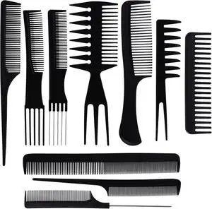 Oneleaf Styling Hair Comb 10PCS Hair Stylists Professional Styling Comb Set Variety Pack Great for All Hair Types & Styles Oneleaf Styling Hair Comb 10PCS Hair Stylists Professional Styling Comb Set Variety Pack Great for All Hair Types & Styles