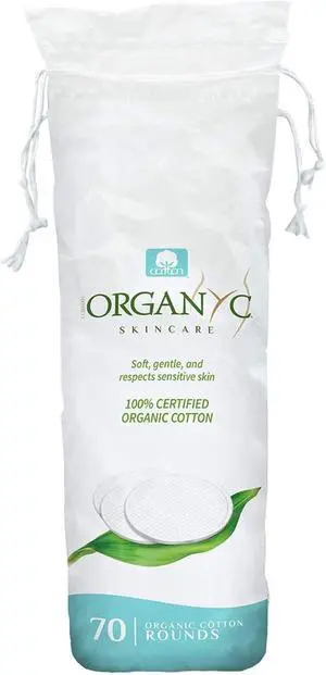 Organyc 100% Organic Cotton Rounds - Biodegradable Cotton, Chemical Free, For Sensitive Skin (70 Count) - Daily Cosmetics. Beauty and Personal Care Organyc 100% Organic Cotton Rounds - Biodegradable Cotton, Chemical Free, For Sensitive Skin (70 Count) - Daily Cosmetics. Beauty and Personal Care