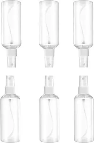 MUUZLL Spray Bottles 6 pcs, Refillable Cosmetic Spray Bottles, Small Refillable Liquid Containers, 2oz/50ml Clear Empty Fine Mist Plastic Mini Travel Bottle MUUZLL Spray Bottles 6 pcs, Refillable Cosmetic Spray Bottles, Small Refillable Liquid Containers, 2oz/50ml Clear Empty Fine Mist Plastic Mini Travel Bottle