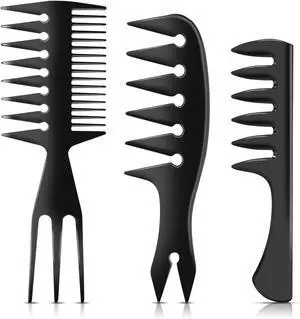 DUAIU 3Pcs Hair Styling Comb Set for Men, with Barber Accessories 3 in 1 Fish Tail Bone Shape Comb, Wide Tooth Comb, Texture Comb for Slicked-back, Quiff, Pompadour, Fauxhawk, Undercut DUAIU 3Pcs Hair Styling Comb Set for Men, with Barber Accessories 3 in 1 Fish Tail Bone Shape Comb, Wide Tooth Comb, Texture Comb for Slicked-back, Quiff, Pompadour, Fauxhawk, Undercut