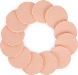 Molain Round Sponge Puff Set,12 Pcs 2.2 Inch Facial Powder Puffs Foam Sponges For Liquid Foundation Makeup, Facial Cleansing Molain Round Sponge Puff Set,12 Pcs 2.2 Inch Facial Powder Puffs Foam Sponges For Liquid Foundation Makeup, Facial Cleansing