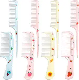 8pcs Toddler Comb Cute Hair Comb Set Portable Baby Hair Combs Mini Combs Rat Tail Hairs Styling for All Hair-Types of Women, Girls 8pcs Toddler Comb Cute Hair Comb Set Portable Baby Hair Combs Mini Combs Rat Tail Hairs Styling for All Hair-Types of Women, Girls
