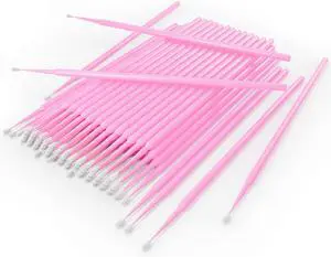 Microswabs for Eyelash Extensions Pack of 500 in Pink 2mm Soft Micro Applicator Brush with Microfiber Wands Suitable for Cleaning and Applying Make-up Microswabs for Eyelash Extensions Pack of 500 in Pink 2mm Soft Micro Applicator Brush with Microfiber Wands Suitable for Cleaning and Applying Make-up