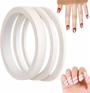 3 PCS Nail Tape for Nail Art, White Striping Tape for Press on Nails Removable Paper Tapes French Tip Nails Arts Tapes for DIY Decoration Design French Style Manicure 3/5/12mm 3 PCS Nail Tape for Nail Art, White Striping Tape for Press on Nails Removable Paper Tapes French Tip Nails Arts Tapes for DIY Decoration Design French Style Manicure 3/5/12mm