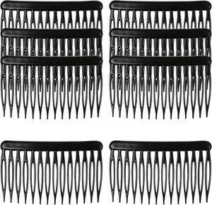 8Pcs 14 Teeth Hair Side Comb Twist Vintage Style Decorative Hair Comb Clips Fine Styling Combs for Women Girls Bridal Wedding Long Curly Hair (Black) 8Pcs 14 Teeth Hair Side Comb Twist Vintage Style Decorative Hair Comb Clips Fine Styling Combs for Women Girls Bridal Wedding Long Curly Hair (Black)