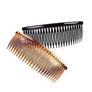 Fodattm 4PCS Large 5 Inches 24 Teeth Hair Side Comb French Hair Accessories Plastic Hair Clip Clamp for Men Women (A#) Fodattm 4PCS Large 5 Inches 24 Teeth Hair Side Comb French Hair Accessories Plastic Hair Clip Clamp for Men Women (A#)