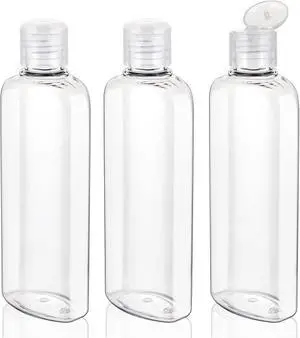 Travel Shampoo Bottles 7.7oz/220ml 3 Pack Plastic Squeeze Bottles | Leak Proof, Clear Travel Bottles with Flip Cap, Refillable Containers, Plastic Travel Toiletry Bottles, for Lotion, Shampoo Travel Shampoo Bottles 7.7oz/220ml 3 Pack Plastic Squeeze Bottles | Leak Proof, Clear Travel Bottles with Flip Cap, Refillable Containers, Plastic Travel Toiletry Bottles, for Lotion, Shampoo