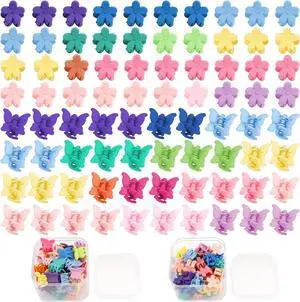 SuPoo Hair Clips, 80 Pcs Butterfly & Flower Mini Hair Clips for Girls, Tiny Claw Clips, Hair Accessories Barrettes for Girls, Non-slip, Easy to Open for Any Occasion, Multi-functional Usage SuPoo Hair Clips, 80 Pcs Butterfly & Flower Mini Hair Clips for Girls, Tiny Claw Clips, Hair Accessories Barrettes for Girls, Non-slip, Easy to Open for Any Occasion, Multi-functional Usage