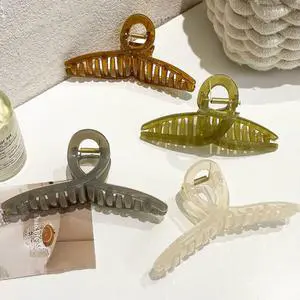 Big Hair Claw Clips for Women - 5.1 Jelly Clips, Larger Size for Long, Thick Hair, 4 Pcs Big Hair Claw Clips for Women - 5.1 Jelly Clips, Larger Size for Long, Thick Hair, 4 Pcs