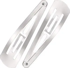 WILLBOND 30 Pcs Large Metal Snap Barrettes,Simple,Silver | Nonslip Barrettes for Women, 3.1 Inch Large Clips Secure Hold for Hair, Metal Accessories for Daily Styling WILLBOND 30 Pcs Large Metal Snap Barrettes,Simple,Silver | Nonslip Barrettes for Women, 3.1 Inch Large Clips Secure Hold for Hair, Metal Accessories for Daily Styling