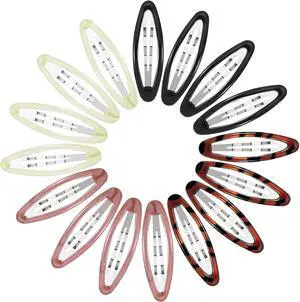 WILLBOND 16 Pieces 2.8 Inch Large Hair Clip Barrettes for Women Big Oval Snap Water Drop Shape Metal Stoving Varnish No Slip Hair Barrettes for Girls Women Accessories(Adorable Color) WILLBOND 16 Pieces 2.8 Inch Large Hair Clip Barrettes for Women Big Oval Snap Water Drop Shape Metal Stoving Varnish No Slip Hair Barrettes for Girls Women Accessories(Adorable Color)