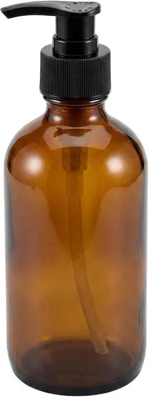 250ML 8oz Empty Refillable Amber Glass Bottle Bottle with Black Lotion Pump Lotion Dispenser Round Glass Bottles for Essential Oils Aromatherapy DIY Home Kitchen 250ML 8oz Empty Refillable Amber Glass Bottle Bottle with Black Lotion Pump Lotion Dispenser Round Glass Bottles for Essential Oils Aromatherapy DIY Home Kitchen