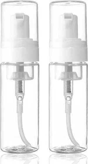 Foam Pump Bottle 7OZ 2PCS Transparent Empty Foam Dispenser | Plastic Foaming Soap Dispenser for Travel & Home Foaming Spray Bottle for Hand Soap, Shampoo, Lotion & Kitchen Use Foam Pump Bottle 7OZ 2PCS Transparent Empty Foam Dispenser | Plastic Foaming Soap Dispenser for Travel & Home Foaming Spray Bottle for Hand Soap, Shampoo, Lotion & Kitchen Use