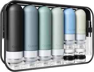 20 Pack Travel Bottles for Toiletries, Original Patented, TSA Approved Travel Size Containers, Leak Proof Silicone Shampoo and Conditioner Bottles Women & Men, Airplane Cruise Essentials, Black 20 Pack Travel Bottles for Toiletries, Original Patented, TSA Approved Travel Size Containers, Leak Proof Silicone Shampoo and Conditioner Bottles Women & Men, Airplane Cruise Essentials, Black