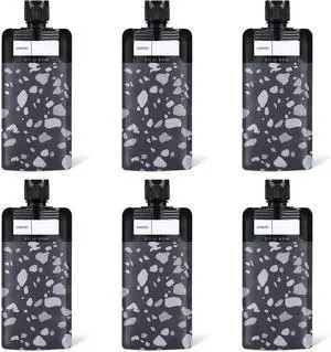 ASEVAT 3 oz 6pack Leak Proof Empty Squeeze Pouches Refillable Travel Size Containers Liquid Pouch Cosmetic Container TSA Approved Bag ASEVAT 3 oz 6pack Leak Proof Empty Squeeze Pouches Refillable Travel Size Containers Liquid Pouch Cosmetic Container TSA Approved Bag
