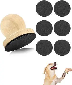 Wooden Dog Nail File, Nail Grinder Board for Dogs with 6 PCS Replaceable Sandpape Wooden Dog Nail File, Nail Grinder Board for Dogs with 6 PCS Replaceable Sandpape