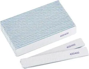25 Count Nail Files 400/400 Grit, Fine Grit Nail Buffers for Buffing and Smoothing Natural Nails 25 Count Nail Files 400/400 Grit, Fine Grit Nail Buffers for Buffing and Smoothing Natural Nails