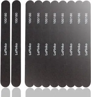 10PCS Double Sided 100/180 Grit Nail File Set | Washable Emery Board Nail Buffer Files for Home Salon Use, Manicure Pedicure Tool for Acrylic False Nails and Gel Cosmetic 10PCS Double Sided 100/180 Grit Nail File Set | Washable Emery Board Nail Buffer Files for Home Salon Use, Manicure Pedicure Tool for Acrylic False Nails and Gel Cosmetic