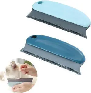 2 Pack Pet Hair Remover Fuzz Lint Removal Tool Loose Fur Scraper Brush Grooming Comb Cleaner for Cat Dog Rabbit Kitten Sofa Bed Carpet Rake Rug Fabric Couch Furniture Car Interiors 2 Pack Pet Hair Remover Fuzz Lint Removal Tool Loose Fur Scraper Brush Grooming Comb Cleaner for Cat Dog Rabbit Kitten Sofa Bed Carpet Rake Rug Fabric Couch Furniture Car Interiors