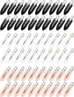 No Bend Hair Clips - 60 Pcs Creaseless Clips for Sectioning, 2.3in Makeup Styling Clips in 3 Colors | Ideal for makeup styling and hair sectioning. Available in 3 color options. No Bend Hair Clips - 60 Pcs Creaseless Clips for Sectioning, 2.3in Makeup Styling Clips in 3 Colors | Ideal for makeup styling and hair sectioning. Available in 3 color options.