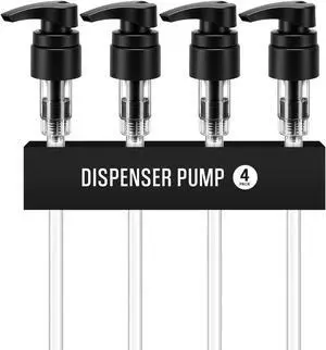 Universal Shampoo/Conditioner Dispenser Pump for Bottles, Leak Proof, Pump Top (Black - Pack of 4) Universal Shampoo/Conditioner Dispenser Pump for Bottles, Leak Proof, Pump Top (Black - Pack of 4)