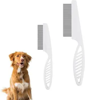 NQEUEPN 2-in-1 Multifunctional Pet Hair Comb, Stainless Steel & ABS, 2 Packs, for Grooming & Dehairing, Cat & Dog Comb NQEUEPN 2-in-1 Multifunctional Pet Hair Comb, Stainless Steel & ABS, 2 Packs, for Grooming & Dehairing, Cat & Dog Comb