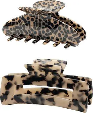 YIERSO Large Hair Claws Clips for Women, 4.33"Acetate Strong Hold Non-Slip | Jumbo Claw Stylish Hair Accessories for Thick/Nomal/Thin Curly Hair, 2Pack YIERSO Large Hair Claws Clips for Women, 4.33"Acetate Strong Hold Non-Slip | Jumbo Claw Stylish Hair Accessories for Thick/Nomal/Thin Curly Hair, 2Pack