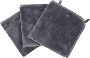 KinHwa Reusable Microfiber Face Towels Makeup Remover Cloths Quick Dry Soft | Facial Washcloths Gentle for Sensitive Skin Reusable Alternative to Disposable Face Wipes 3 Pack Gray KinHwa Reusable Microfiber Face Towels Makeup Remover Cloths Quick Dry Soft | Facial Washcloths Gentle for Sensitive Skin Reusable Alternative to Disposable Face Wipes 3 Pack Gray