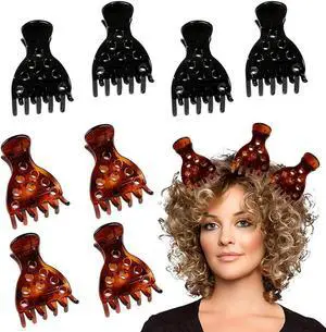 8 Hair Volume Clip for Thick Hair, Root Clips for Curly Hair Volume | Claw Clips for Women Root Lifting for Curl 8 Hair Volume Clip for Thick Hair, Root Clips for Curly Hair Volume | Claw Clips for Women Root Lifting for Curl