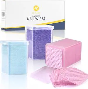 KINGMAS 600Pcs Lint Free Nail Wipes, Nail Polish Remover Cleaning Pads | Non-Woven Fabric Lash Extensions Glue Cleaning Wipes Salon Supplies (Pink, Blue, Purple) KINGMAS 600Pcs Lint Free Nail Wipes, Nail Polish Remover Cleaning Pads | Non-Woven Fabric Lash Extensions Glue Cleaning Wipes Salon Supplies (Pink, Blue, Purple)