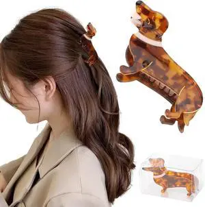 Dachshund Gifts for Women, Small Acetate Animal Dachshund Dog Hair Clips | Puppy Lovers Gifts, Cute Pet Hair Accessories Stocking Stuffers for Christmas Birthday Thanksgiving Halloween Dachshund Gifts for Women, Small Acetate Animal Dachshund Dog Hair Clips | Puppy Lovers Gifts, Cute Pet Hair Accessories Stocking Stuffers for Christmas Birthday Thanksgiving Halloween