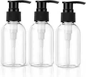 3 Pack 3.4oz (100ml) Empty Pump Bottles Jansburg Clear Lotion Dispensers | Refillable Plastic Bottles Leakproof Containers for Essential Oil Soap Lotion Shampoo 3 Pack 3.4oz (100ml) Empty Pump Bottles Jansburg Clear Lotion Dispensers | Refillable Plastic Bottles Leakproof Containers for Essential Oil Soap Lotion Shampoo