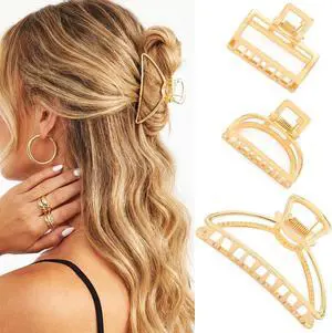 Fashey Metal Claw Clips Gold Hair Claws Mini Hair Clip Hair Accessories for Women (Gold) Fashey Metal Claw Clips Gold Hair Claws Mini Hair Clip Hair Accessories for Women (Gold)