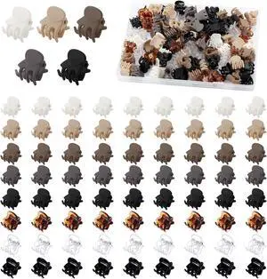 Small Hair Clips, Funtopia 72Pcs Mini Matte Hair Claw Clips for Women Girls | Cute Small Claw Clips for Thin Hair, 8 Colors Tiny Hair Clips for Short Hair Small Hair Clips, Funtopia 72Pcs Mini Matte Hair Claw Clips for Women Girls | Cute Small Claw Clips for Thin Hair, 8 Colors Tiny Hair Clips for Short Hair