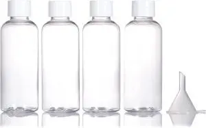 4pcs Travel Bottles,80ml Refillable Clear Empty Plastic Travel Size Containers Bottles with Screw Lids for Toiletries,Soap,Shampoo and Conditioner 4pcs Travel Bottles,80ml Refillable Clear Empty Plastic Travel Size Containers Bottles with Screw Lids for Toiletries,Soap,Shampoo and Conditioner