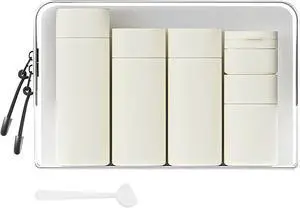 Travel Bottles for Toiletries, 5 Pack Travel Size Containers, TSA Approved Leak Proof - Silicone Toiletry Containers with Clear Bag for Shampoo, Conditioner & Lotion, Travel Essentials Travel Bottles for Toiletries, 5 Pack Travel Size Containers, TSA Approved Leak Proof - Silicone Toiletry Containers with Clear Bag for Shampoo, Conditioner & Lotion, Travel Essentials