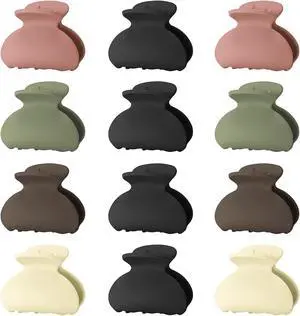 12 Pack Small Hair Claw Clips for Women Thin Fine Short Hair, 1.5 Inch Lolalet Cute Medium Size Jaw Clips Acrylic No Slip Hair Clamps Mini for Girls Kids -Style B 12 Pack Small Hair Claw Clips for Women Thin Fine Short Hair, 1.5 Inch Lolalet Cute Medium Size Jaw Clips Acrylic No Slip Hair Clamps Mini for Girls Kids -Style B