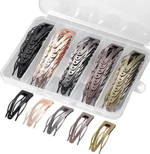 40Pcs Snap Hair Clips, 2-in Metal Barrettes For Women Girls, 5 Matte Colors | Storage Box, Double-grip Non Slip Hair Pins for Styling Fine Thin Short Hair Accessories Gifts 40Pcs Snap Hair Clips, 2-in Metal Barrettes For Women Girls, 5 Matte Colors | Storage Box, Double-grip Non Slip Hair Pins for Styling Fine Thin Short Hair Accessories Gifts