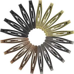Oval Metal Hair Clips, Funtopia 40 Pcs 2.4" Snap Hair Clips Barrettes | Long Contour Hair Clip Hairpins for Women Girls Men (Classic Color) Oval Metal Hair Clips, Funtopia 40 Pcs 2.4" Snap Hair Clips Barrettes | Long Contour Hair Clip Hairpins for Women Girls Men (Classic Color)